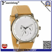 Yxl-916 Hombres Moda Casual Reloj Famous Brand Reloj de Cuarzo Reloj de pulsera de Oro Fecha de Visualización Montre Reloj Relogio Masculino